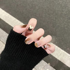 Press-On Nail Set Hearts & Glitter Easy Application