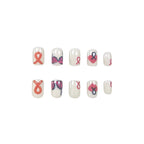 Press-On Nail Set Hearts & Whimsical Designs