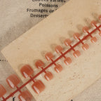 Press-On Nail Set High-Gloss Easy Application Multiple Sizes