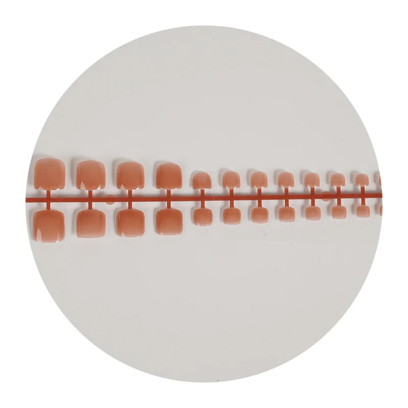 Press-On Nail Set High-Gloss Easy Application Multiple Sizes