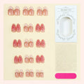 Press-On Nail Set High-Gloss Floral Self-Adhesive