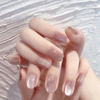 Press-On Nail Set High-Gloss Glitter Comfortable Fit