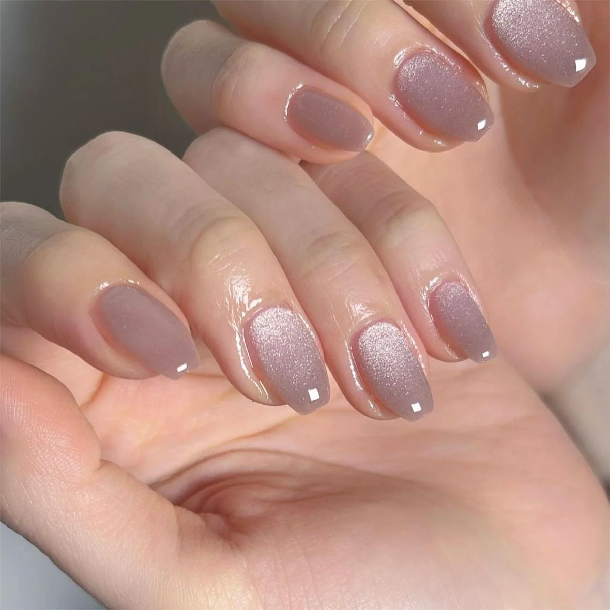 Press-On Nail Set High-Gloss Glitter Comfortable Fit