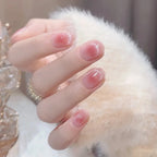 Press-On Nail Set High-Gloss Glitter Comfortable Fit
