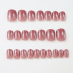 Press-On Nail Set High-Gloss Minimalist Reusable
