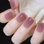 Press-On Nail Set High-Gloss Minimalist Reusable