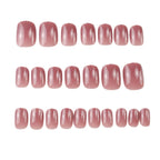 Press-On Nail Set High-Gloss Minimalist Reusable