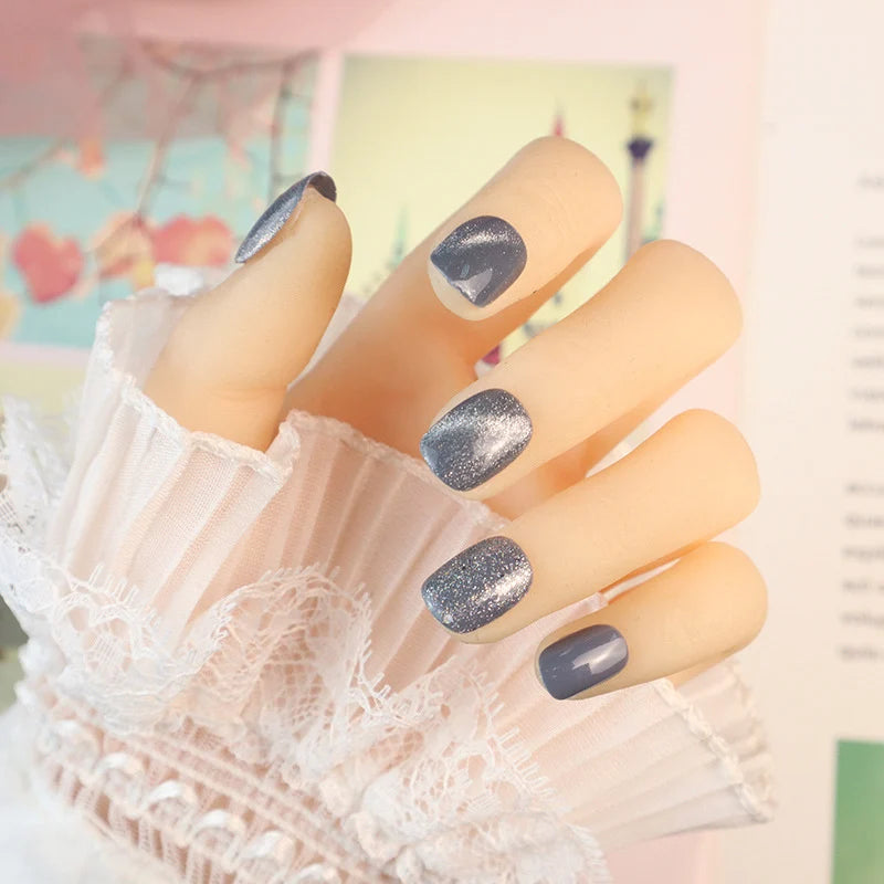 Press-On Nail Set High-Gloss Ombre Multiple Sizes