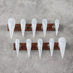 Press-On Nail Set High-Pointed Stiletto Easy-Apply & Reusable