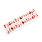 Press-On Nail Set Holiday Designs & Adhesive Tabs