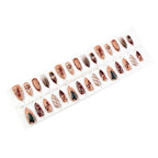 Press-On Nail Set Holiday Designs Easy Application