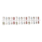 Press-On Nail Set Holiday Designs Multiple Sizes