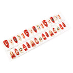 Press-On Nail Set Holiday Designs Peel-And-Stick Comfort Fit
