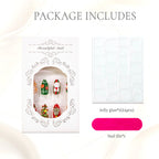 Press-On Nail Set Holiday Designs Peel & Press