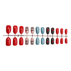 Press-On Nail Set Holiday Designs Peel & Stick Eco-Friendly