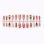Press-On Nail Set Holiday Designs Peel & Stick Non-Toxic