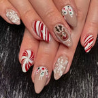 Press-On Nail Set Holiday Designs Reusable
