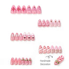 Press-On Nail Set Holiday Designs Reusable & Glossy