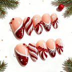 Press-On Nail Set Holiday Designs Set of 24
