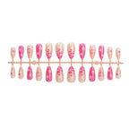 Press-On Nail Set Holiday Nail Art Reusable Easy Application