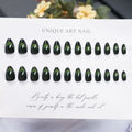 Press-On Nail Set Intricate Designs Almond Shape & Multiple Sizes