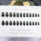 Press-On Nail Set Intricate Designs Almond Shape & Multiple Sizes