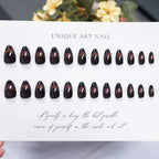 Press-On Nail Set Intricate Designs Almond Shape & Multiple Sizes