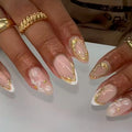 Press-On Nail Set Intricate Designs & Easy Application