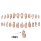 Press-On Nail Set Intricate Designs & Easy Application