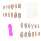 Press-On Nail Set Intricate Designs & Easy Application