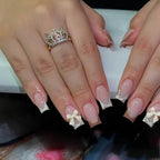 Press-On Nail Set Intricate Elegant Designs Gel-Like Finish