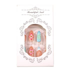 Press-On Nail Set Intricate Floral Easy Application