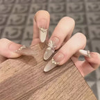 Press-On Nail Set Intricate Floral Gel-Look Multiple Sizes