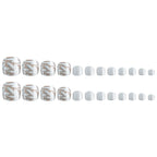 Press-On Nail Set Intricate Floral Glossy Finish