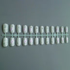 Press-On Nail Set Intricate Floral Lace Gel-Look Finish