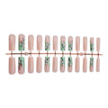 Press-On Nail Set Intricate Floral No Glue Multiple Sizes
