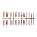 Press-On Nail Set Intricate Floral No Glue Multiple Sizes