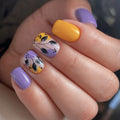 Press-On Nail Set Intricate Floral Premium Acrylic & Easy Application