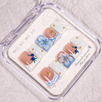 Press-On Nail Set Intricate Floral Reusable Multiple Sizes