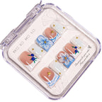 Press-On Nail Set Intricate Floral Reusable Multiple Sizes
