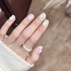 Press-On Nail Set Intricate Patterned Designs Easy To Apply