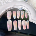 Press-On Nail Set Iridescent Floral Self-Adhesive