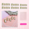 Press-On Nail Set Iridescent Glossy Reusable