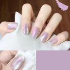 Press-On Nail Set Iridescent No Glue & Long-Lasting