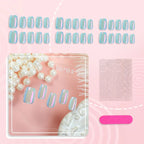 Press-On Nail Set Iridescent Reusable & Multiple Sizes