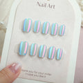 Press-On Nail Set Iridescent Reusable & Multiple Sizes