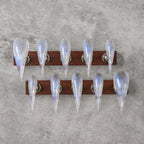 Press-On Nail Set Iridescent Stiletto Easy Application