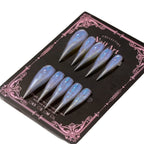 Press-On Nail Set Iridescent Stiletto Easy Application