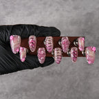 Press-On Nail Set Jewel-Accented No Glue Reusable