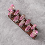 Press-On Nail Set Jewel-Accented No Glue Reusable
